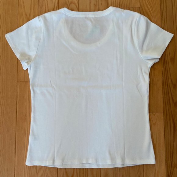 Maurices NWT 24/7 White Scoop Neck Short Sleeve Tee Size XXL - Picture 2 of 7